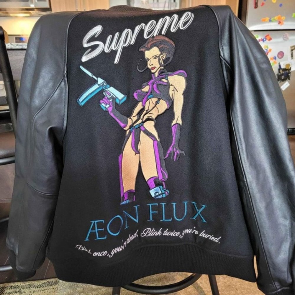 Supreme Aeon Flux Varsity Jacket L